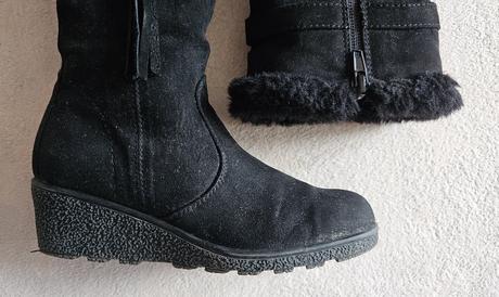 Dívčí černé kozačky, graceland, vel.33, graceland,33