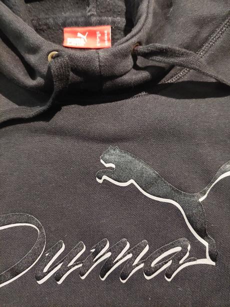 Mikina s kapucí černá puma, puma,m