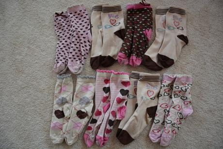 Ponožky se srdíčky vel. 27-30, next,92