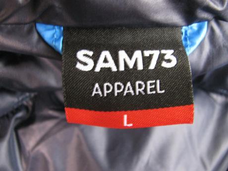 Modrá zimní bunda s kapucí značky land rover, sam73,l