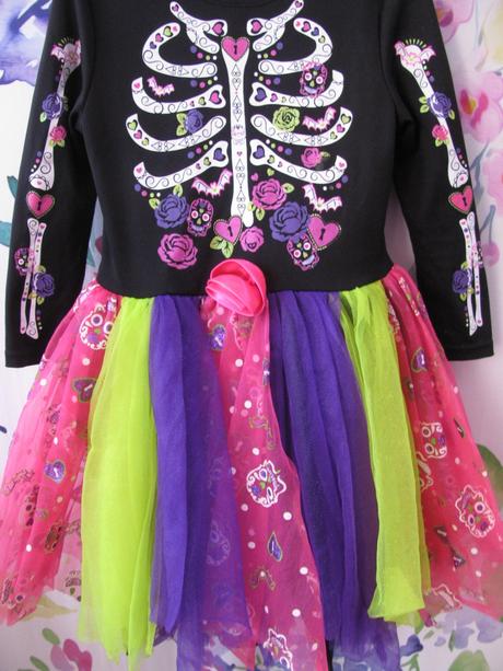 Karneval-nádherné šaty kostlivka,