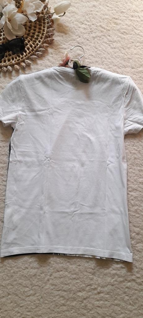 Liberto bavlněné tričko s lebkou slim fit, s