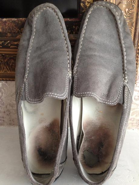 Šedé boty elegant pánské mokasíny geox vel.44, geox,44