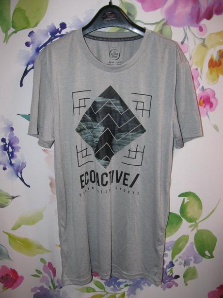 Šedé pružné tričko s potiskem, unisex, crivit,s