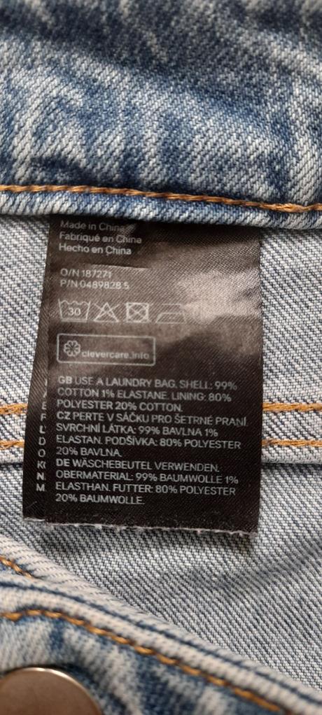 H&m džínové šortky s vysokým pasem, h&m,38