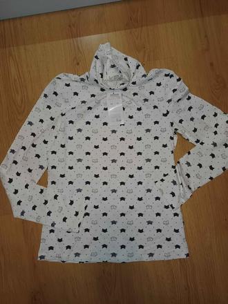 Nový dívčí rolák s kočkami vel 165, terranova,164