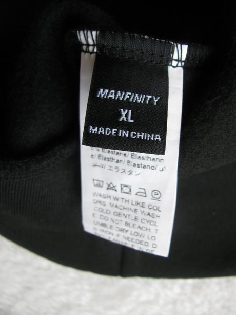 Černá mikina s kapucí oversize nobody, xl