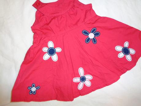 Luxusní jahodové šaty s kytičkama od nextu, next,68