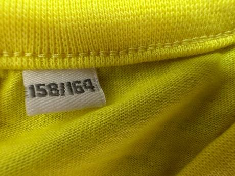 Dívčí žluté tričko, vel. 158/164, 158