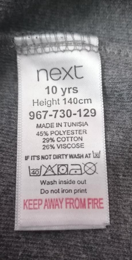 Fleece šaty - tunika next vel 140, next,140