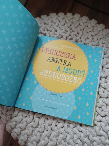 Kniha princezna anetka a modrý jednorožec, 