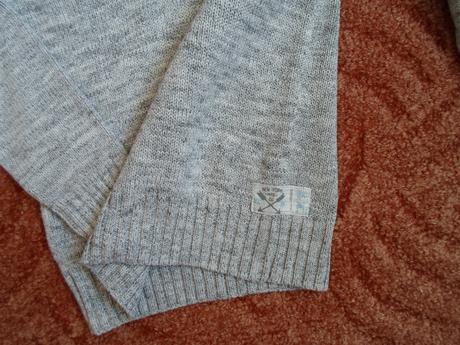Šedý teplý svetr svetřík, h&m,122