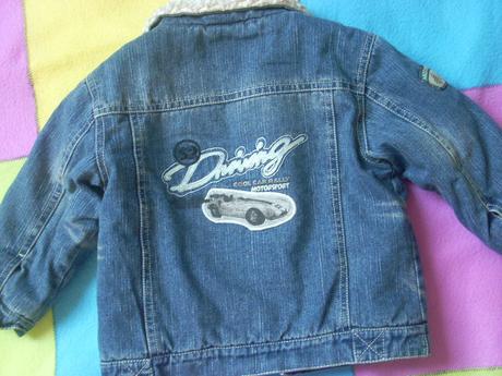 Přechodová / zimní riflová bunda, c&a,86