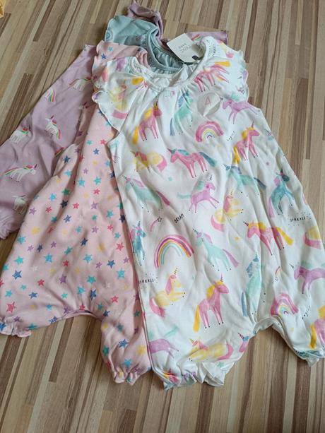4 pack overal s jednorožci, duhy 86 next, next,86