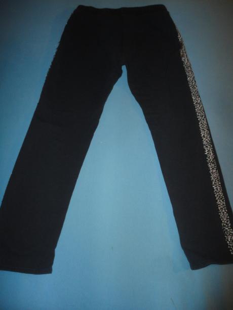 Legíny s bočními flitry hm, vel. 8-9 let, h&m,128