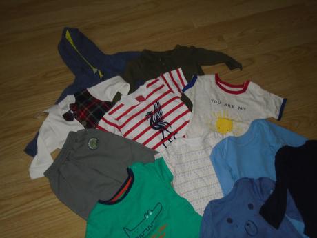 Balíček oblečení vel. 74 na kluka, 68–80