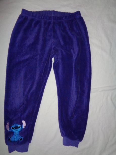 Měkoučké fialové flízové kalhoty s myšákem, disney,128