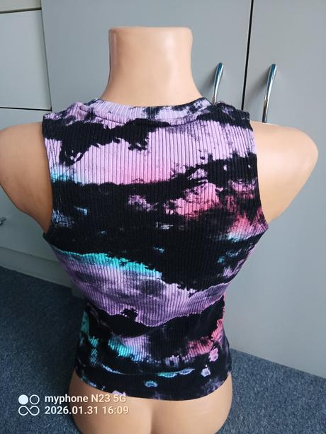 Tílko strakaté zn."h&m" vel."158-164", h&m,158