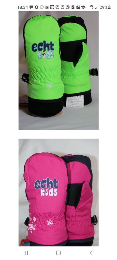 Voděodolné rukavice echt, echt,98