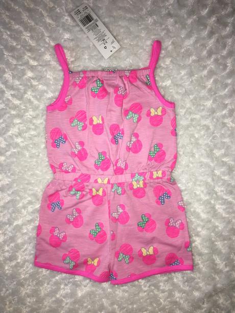 Letní kraťáskový overal s minnie disney, disney,98
