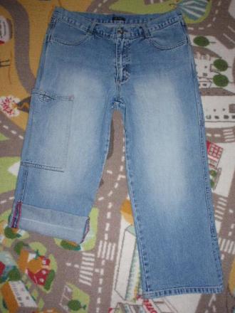 Kalhoty-džíny-rifle tříčtvrťáky letní vel.l-xl, l