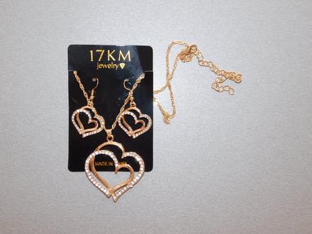 Nový zlatý set srdíčka, 
