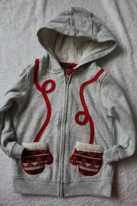 Šedá mikina zimní motiv, george,98