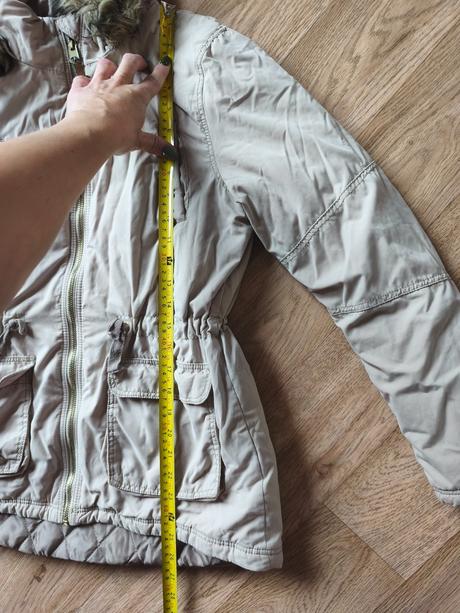Béžová podzimní zimní bunda h&m, h&m,152