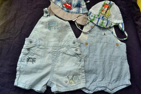 2x kvalitní kraťasy next a 2x nový klobouček, 50–62