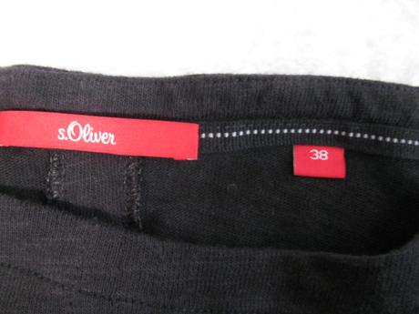Černá pružná halenka s 3/4 rukávem s.oliver, s.oliver,38