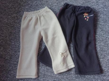 2x fleesové tepláky, vel. 98, 98