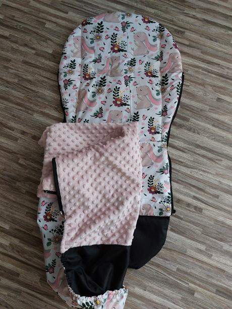 Vložka + připínací deka se zipy, 