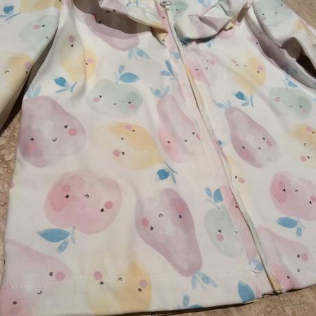 Přechodová nepromokavá bunda/kabát s ovocem zn. tu, tu,68