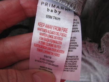 Bavlněné šortky, šedý střik, primark,74