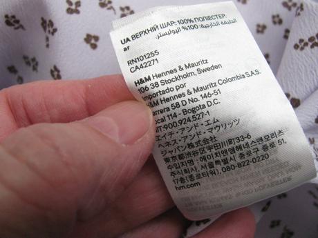 Lila dívčí letní šaty s drobnými kvítky h&m, h&m,152