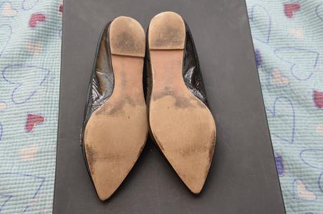 Černé kožené balerínky, zn. bronx, 40