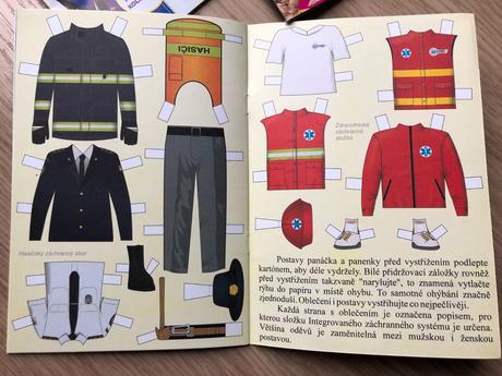 Oblíkací postavy - hasiči, policie, záchranka, 