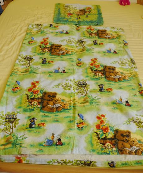 Teple povleceni - zelene medvidek, šířka (cm): 100,délka (cm): 130