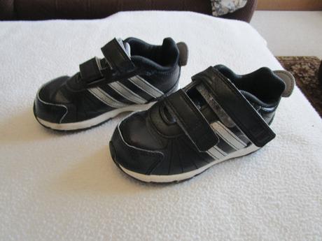Černé kožené tenisky adidas, č. 23, stélka 14 cm, adidas,23