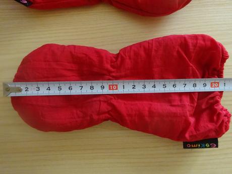 Zimní rukavice červené, vel. 68/74, 68