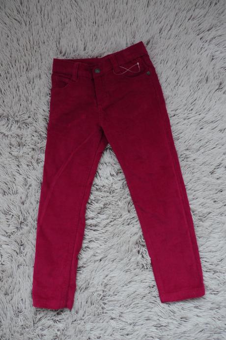 Manzestrove kalhoty malinove barvy, kids,110