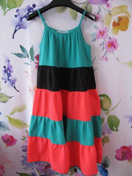 Nádherné dlouhé letní dívčí šaty m&s, marks & spencer,110