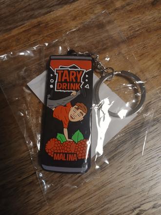 Přívěšek/klíčenka tary drink malina, nový, 
