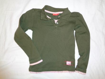 Krásné hnědorůžové límečkové tričko, 122