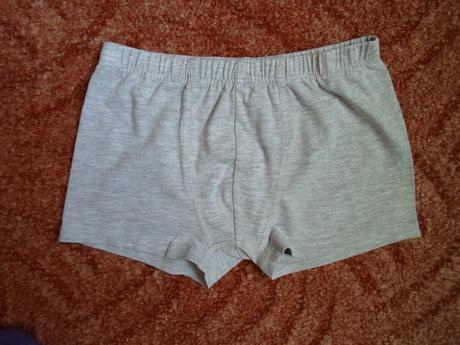 Šedé trenky trenýrky boxerky - 134, 140 - 4 kusy, 134