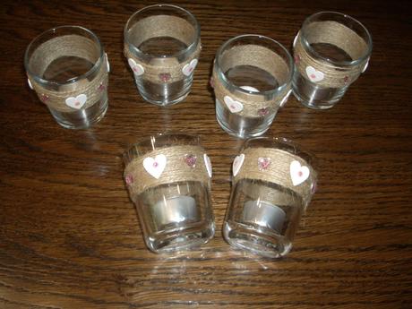 6x nový svícen srdíčka, 