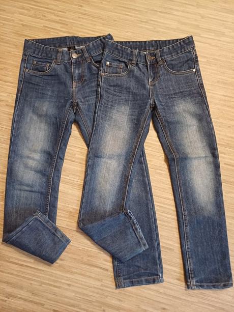 2x džíny vel.140, chapter young,140