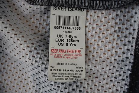 Tričko vel. 7 - 8 let, river island,128