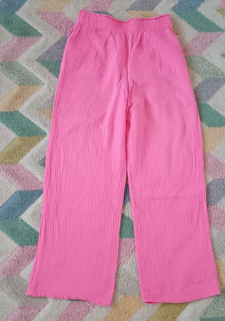 Letní pohodlné široké kalhoty, 158