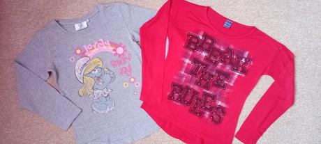 2x tričko zn."y.f.k + smurf" vel."134-140", 134